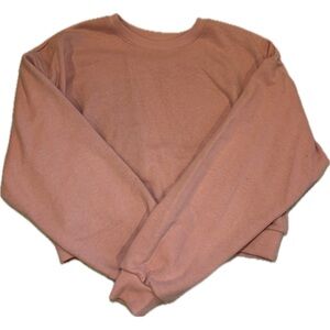 Light pink cropped sweatshirt
